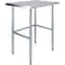 Amgood 24 in. x 30 in. Open Base Stainless Steel Metal Table WT-2430-RCB-Z - alternate 1